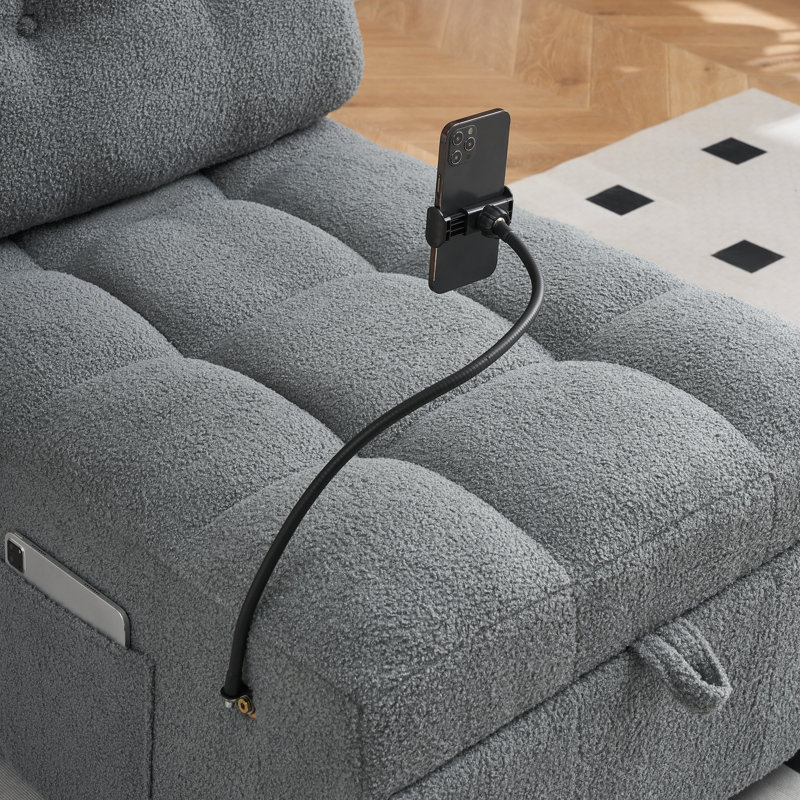 Multifunctional Single Seater Sofa, Gray