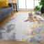 Tapis gris / doré Bennita 803-39823076
