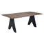 Table de salle à manger rectangulaire espresso