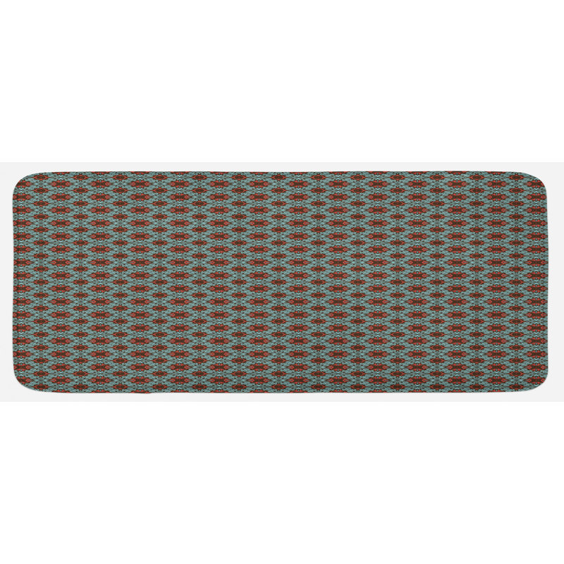 Eclectic Synthetic Kitchen Mat
