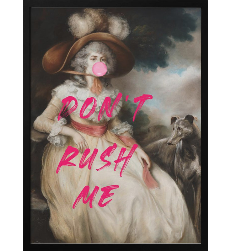 Don't Ruch Me / Altered Bubble Gum Collage Print by The Art Concept, 40" H x 30" W