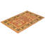 Tapis bleu / ivoire / rouille traditionnel noué à la main de conception unique 6 pi 2 po x 9 pi 4 po Keller