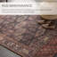 Tapis tissé à la machine en polyester tissé à la machine à motif sud-ouest brun / terre cuite-68308743