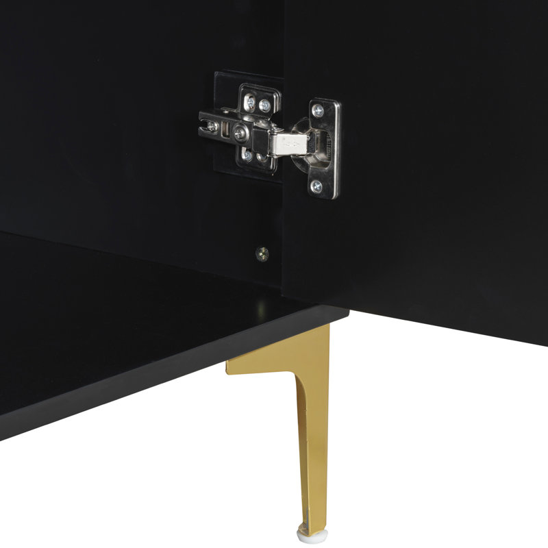 Armoire moderne avec un design triangulaire bicolore - rangement fonctionnel pour la maison, Noir blanc