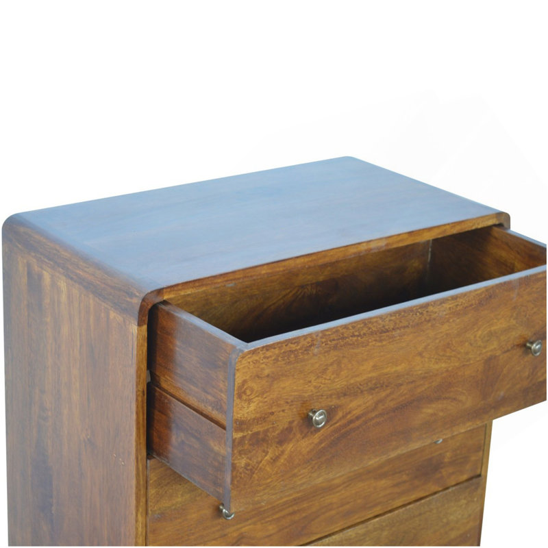 Commode courbée courbée, Châtaigne