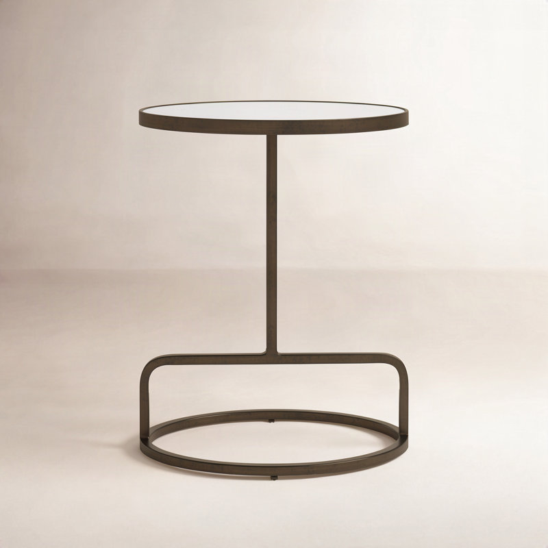 Bethany Marble Tray Top End Table