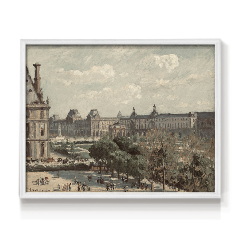 Paysages rétro-CDLXVI - impression encadrée - réaménageable, H 8 po x l 10 po, Blanc