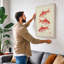 Three Goldfish Study Japandi - Wrapped Canvas-792243689-792243690