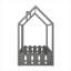 Structure de lit simple en bois avec clôture-428023107