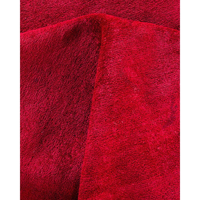 Tapis unique rouge / rose 8 pi 3 po x 10 pi 1 po Zafran