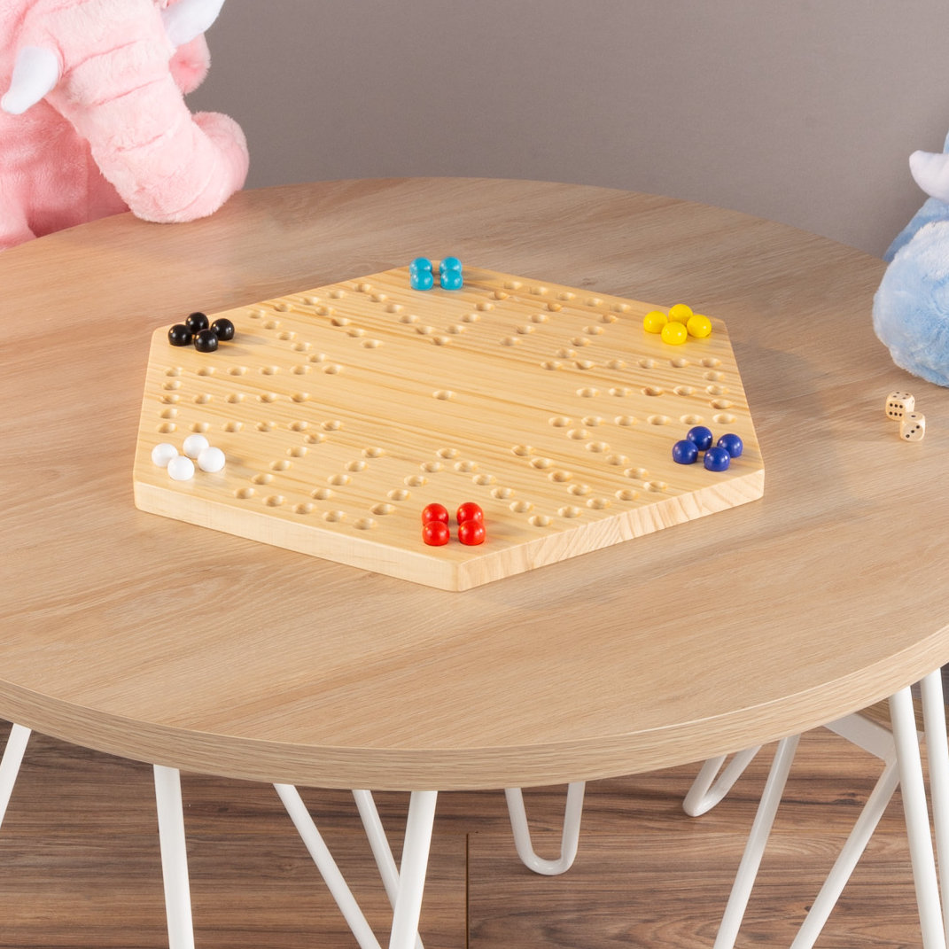Hey! Play! 6 Player Wood Mini Desktop Games Hey! Play!