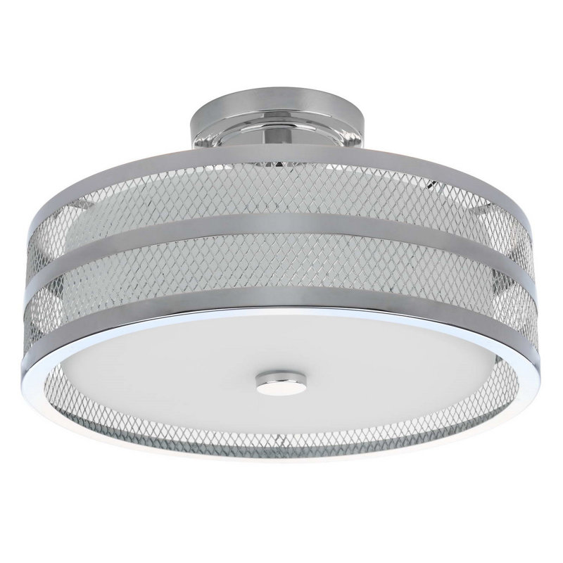 Jeanelle Glass Semi Flush Mount