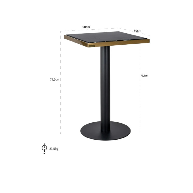 Zenza Square Marble Dining Table