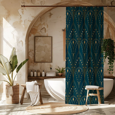 Rideau de douche Deep Teal Deco