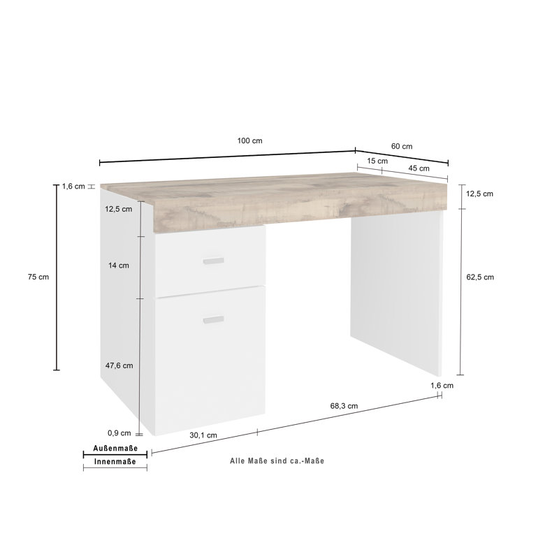 Hodgeman Computer Desk, Maple