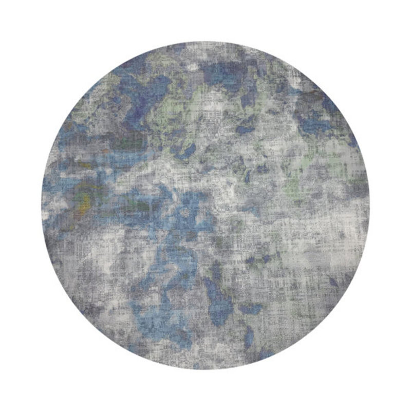 Impressionism Vegan Leather Round Placemats, Opulence