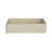 19.68" Concrete Vessel Rectangular Bathroom Sink, Beige & Grey, Matte, Above-Counter