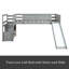Lit simple mezzanine bas avec escalier-1620912421