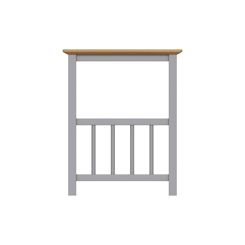 Daris Magazine Rack / Turntable Stand With Vinyl Record Storage. Solid Oak. Fully Assembled., Grey
