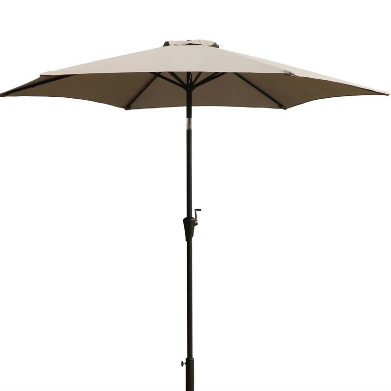 Parasol Cattima 106,3 avec contrepoids inclus, Gris