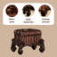 Tabouret de coiffeuse brun 22 po