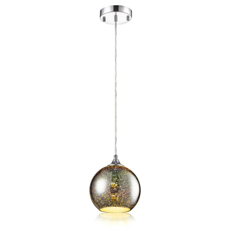 Nielson 1 - Light Silver Single Pendant, Silver, Gray