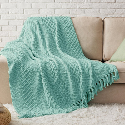 Cozy Winter Collection Bedsure Knit Woven Blanket