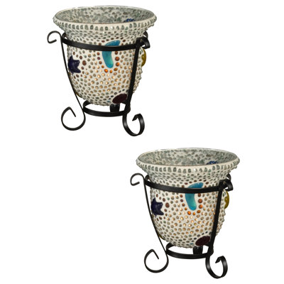 4'' H Glass Tabletop Votive Holder