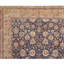 Tapis bleu et doré de haute qualité noué à la main