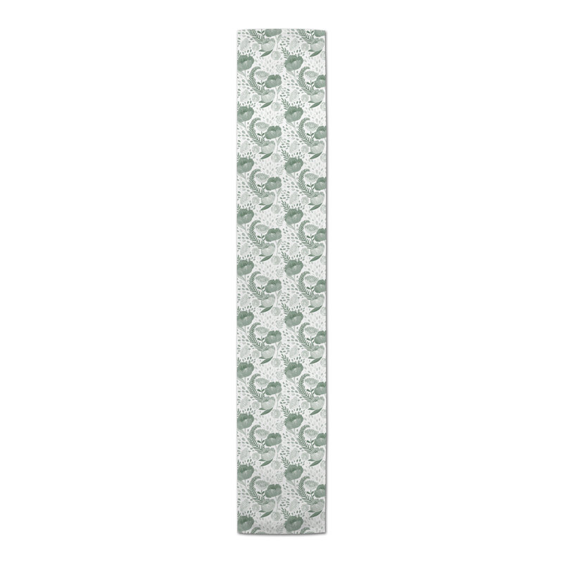 Chemin de table Berny, 90 po x 16 po, Bleu