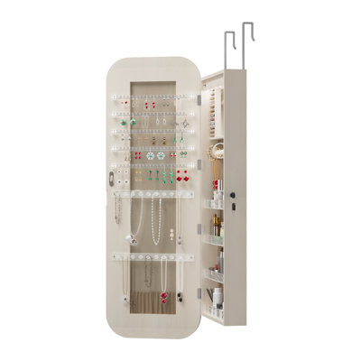 Armoire à bijoux avec miroir 14,5 po
