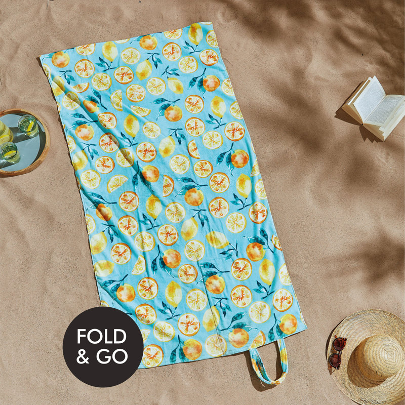 Summer Fruits 100% Cotton Beach Bag Towel