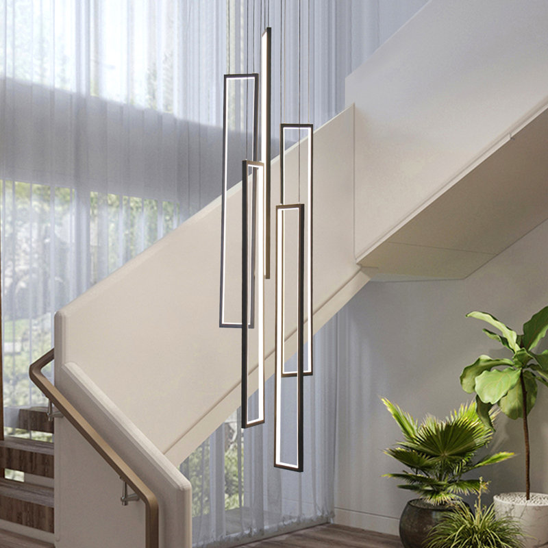 Savea 5 - Light Cluster Geometric LED Pendant, Black