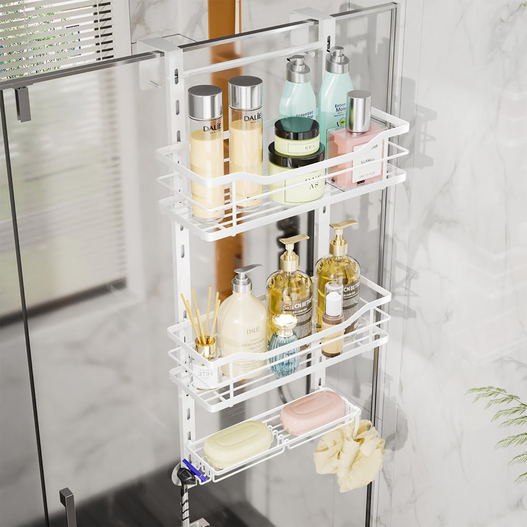 Over-the-Door Stainless Steel Shower Caddy