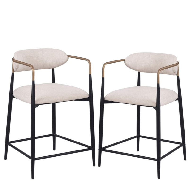 Ensemble de 2 chaises à hauteur de comptoir Zhask