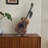 23"H Handmade Metal Guitar Sculpture, Hand-Painted Music Statue Decor For Home & Office-879483837