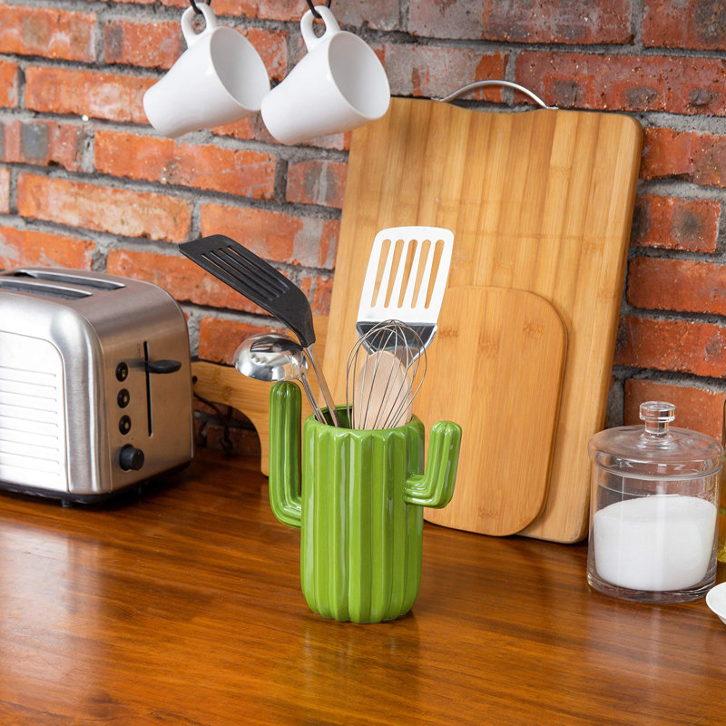 Ceramic / Porcelain Round Utensil Crock