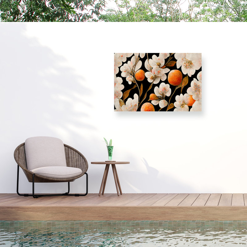 «Treechild Wild Oranges On Canvas» par Treechild, reproduction, H 12 po x l 19 po