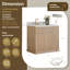Ensemble de meuble-lavabo simple 36 po en chêne naturel Noe