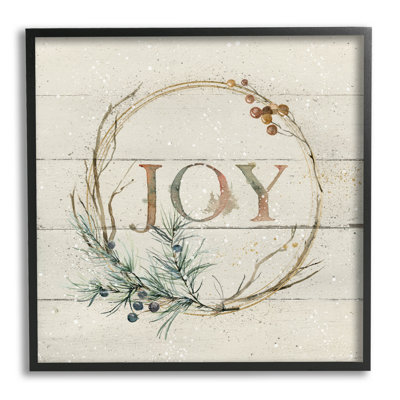 " Seasonal Winter Joy Wreath " by Carol Robinson