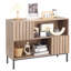 Buffet Mid-Century avec porte cannelée