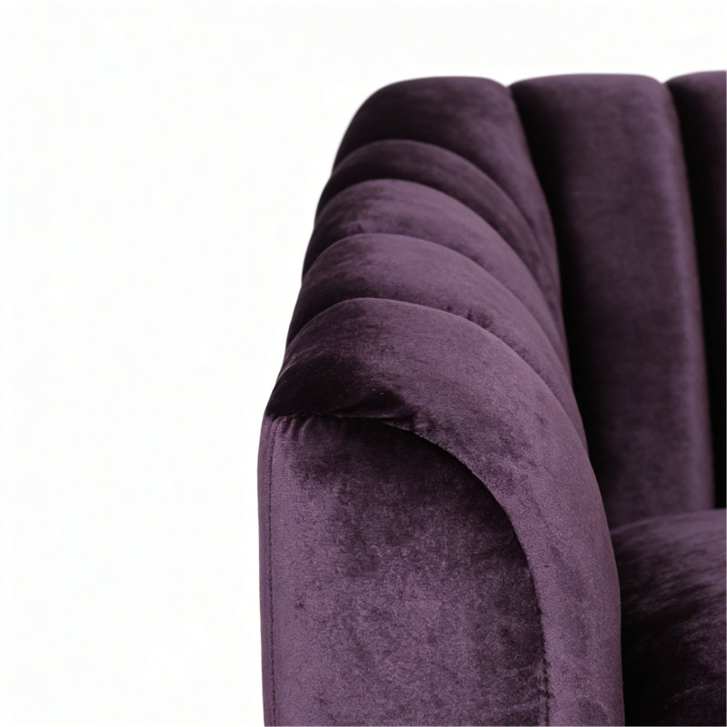 Canapé 3 places (mauve), Purple Fabric