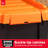 IRIS USA 2 Pack, 12 Gal Lockable Storage Bins Stackable Containers, Black/Orange