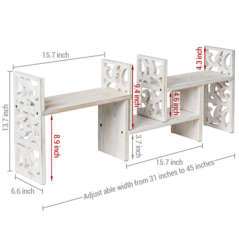 Expandable Solid Wood Desk Organizer