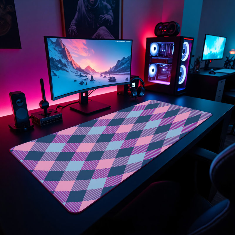 Polyester Desk Pad, 14.4x12.1
