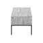 Table basse 42 po rectangulaire avec plateau relevable, gris et métal, style contemporain moderne | Idée cadeau-421633369