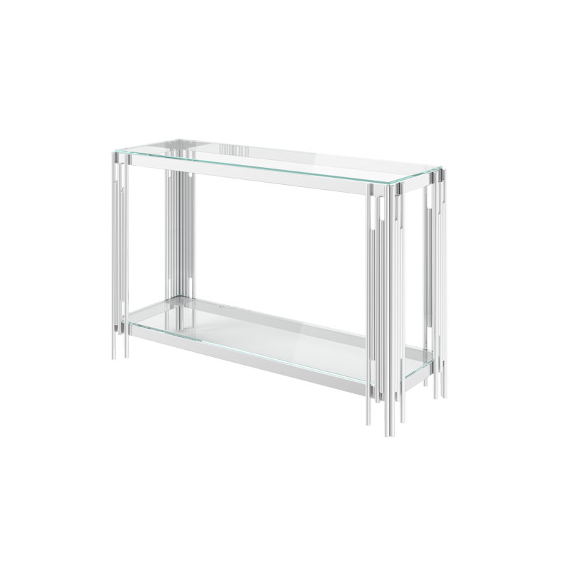 Codman 120cm Glass Top Console Table