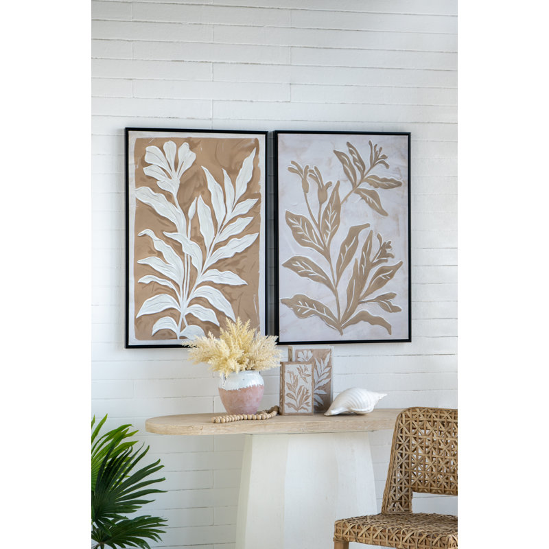 Minimalist Leaf Painting by A&B Home