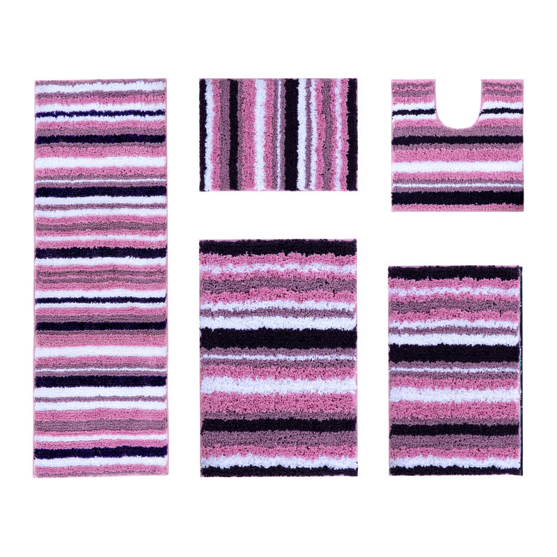 Griffie Non-Slip Bath Rug, Purple