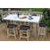 7 Pc. Antique Wash Eucalyptus Counter Height Set With Blue Rope Stools